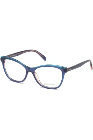 Emilio Pucci Akcesoria, Kobieta, Niebieski, ONE SIZE, Niebieskie Okulary z Acetatową Ramą