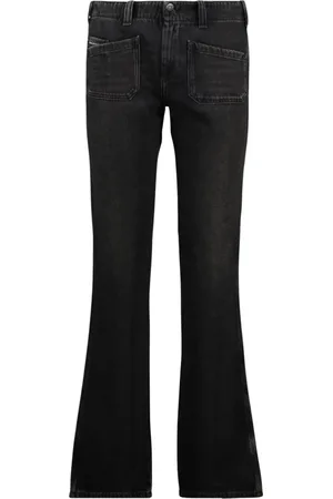 Diesel Jeansy, Kobieta, Czarny, W30 L32, Denim, Czarne Jeansyy Slim Fit
