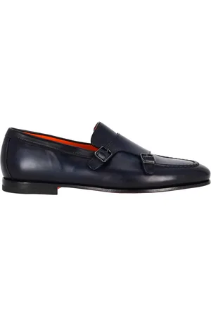 santoni Buty, Mężczyzna, Niebieski, 41 1/2 EU, Niebieskie Buty Plaskie