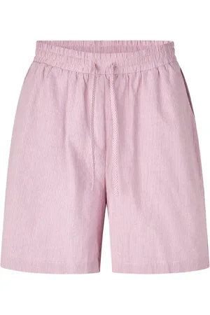 Lollys Laundry Szorty, Kobieta, Różowy, XS, Bawełna, Paski Letnie Szorty & Figi
