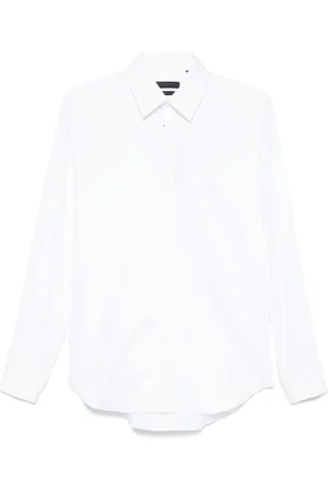 corneliani Koszule, Mężczyzna, Biały, 4XL, Biała Bawełniana Koszula z Francuskimi Mankietami