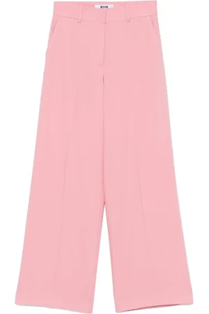 Msgm Spodnie, Kobieta, Różowy, 3XS, Luźne Dżinsy