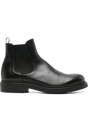 Officine creative Buty, Mężczyzna, Czarny, 41 EU, Skóra, Skórzane botki Chelsea na 4 cm obcasie