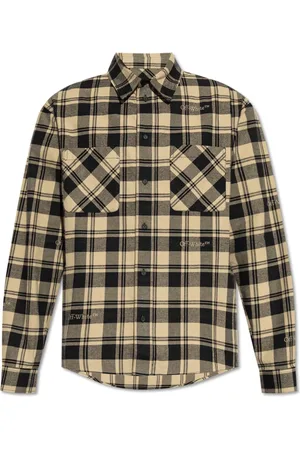 OFF-WHITE Koszule, Mężczyzna, Wielobarwność, M, Bawełna, Koszula w kratę