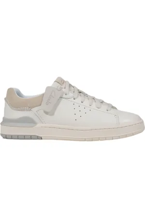 Clarks Buty, Mężczyzna, Biały, 40 EU, Męskie skórzane buty sportowe na każdą okazję