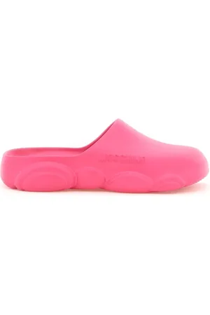 Moschino Buty, Kobieta, Różowy, 39 EU, Wytłoczony Logo Teddy Bear Chodaki