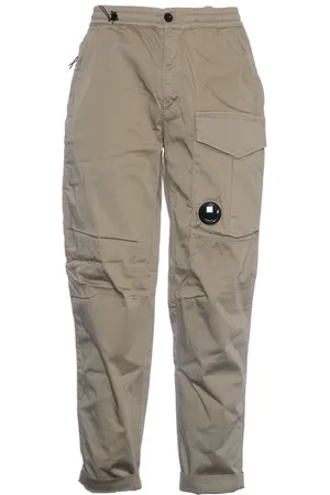 C.P. Company Spodnie, Mężczyzna, Beżowy, L, Spodnie Cargo Vintage Khaki