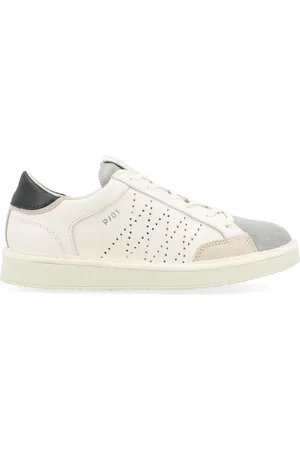 Panchic Buty, Mężczyzna, Biały, 43 EU, Zamsz, Ivory Skórzane Zamszowe Buty na Sznurowadła