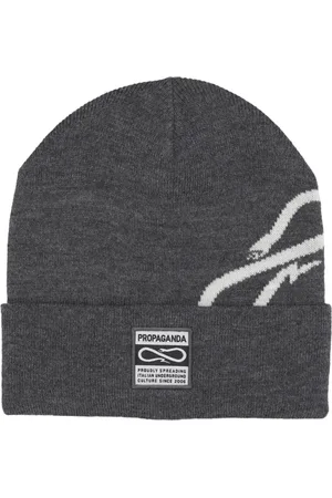 Propaganda Akcesoria, Mężczyzna, Szary, ONE SIZE, Logo Spin Beanie Szary