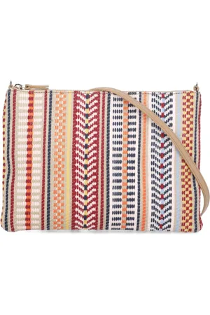 Coccinelle Torebki, Kobieta, Wielobarwność, ONE SIZE, Wielokolorowa Skórzana Pochette Torba na ramię