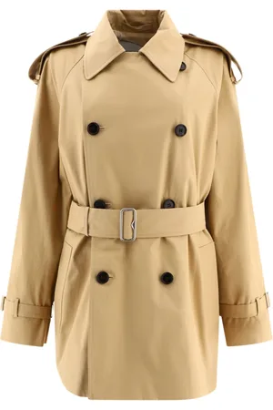Burberry Płaszcze, Kobieta, Beżowy, 3XS, Bawełna, Płaszcz Giu Trenchcoat