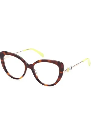 Emilio Pucci Akcesoria, Kobieta, brązowy, ONE SIZE, Brązowe Okulary z Acetatową Oprawą