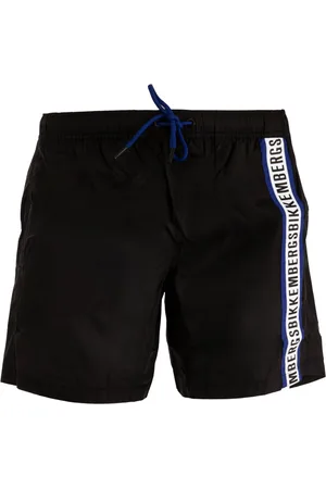 Bikkembergs Stroje kąpielowe, Mężczyzna, Czarny, S, Nylon, Męskie Trendy Szorty Kąpielowe