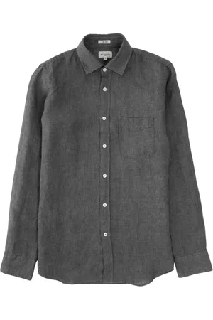 HARTFORD Koszule, Mężczyzna, Zielony, M, Koszula Storm Linen