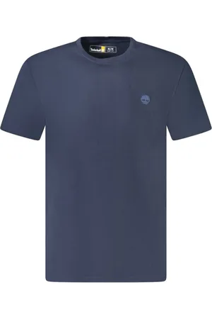 Timberland Koszulki, Mężczyzna, Niebieski, M, Niebieski T-shirt Slim Fit z logo