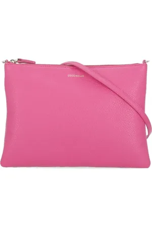Coccinelle Torebki, Kobieta, Różowy, ONE SIZE, Fuchsia Pochette z wypukłej skóry dla kobiety