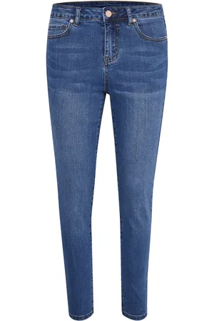 Kaffe Jeansy, Kobieta, Niebieski, L, Denim, Skinny Jeansy