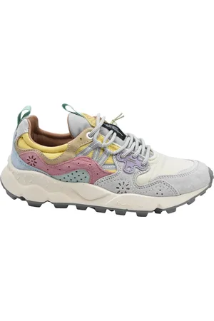 Flower Mountain Buty, Kobieta, Wielobarwność, 39 EU, Zamsz, Różowe Trampki z Wstawkami zamszowymi