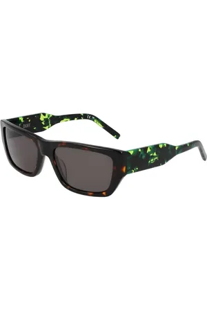 DKNY Akcesoria, Kobieta, brązowy, ONE SIZE, Brązowe Okulary Przeciwsłoneczne z Szarymi Szkłami
