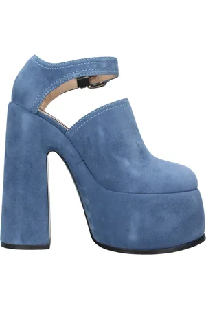 Casadei Buty, Kobieta, Niebieski, 37 EU, Zamsz, Z obcasem, przezroczysty niebieski