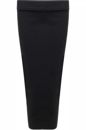 Tom Ford Sukienki, Kobieta, Czarny, S, Kaszmir, Czarna Długa Spódnica z Kaszmiru