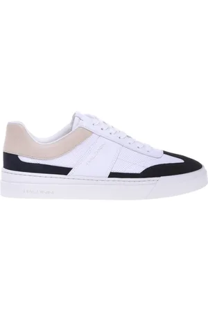 BALDININI Buty, Mężczyzna, Biały, 40 EU, Blue suede and stamped leather trainer