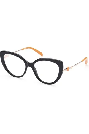 Emilio Pucci Akcesoria, Kobieta, Czarny, ONE SIZE, Eleganckie Czarne Okulary z Acetatową Ramką