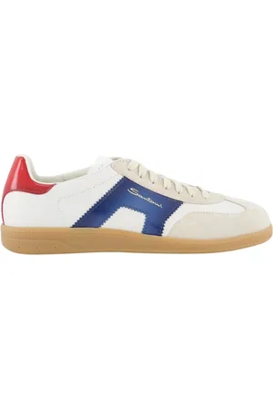 santoni Buty, Mężczyzna, Wielobarwność, 42 EU, Białe/Niebieskie Buty Męskie
