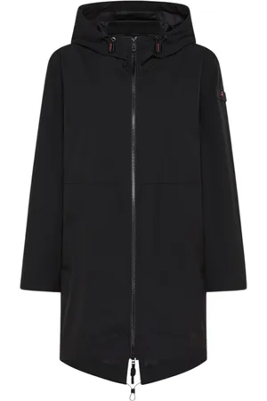 Peuterey Płaszcze, Kobieta, Czarny, S, Czarna Parka Coleo MDN 02