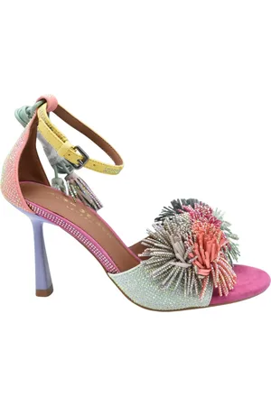 Kurt Geiger Buty, Kobieta, Wielobarwność, 38 EU, Czerwone Buty na płaskim obcasie Elegancki Styl