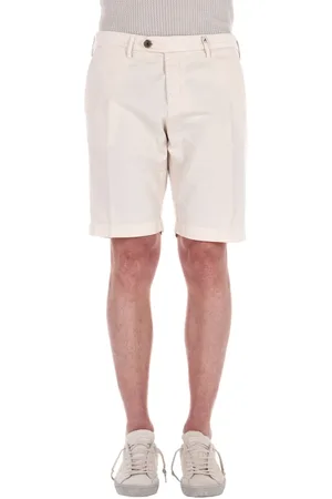 MYTHS Szorty, Mężczyzna, Beżowy, 2XL, Kremowe lniane szorty Bermuda Giove