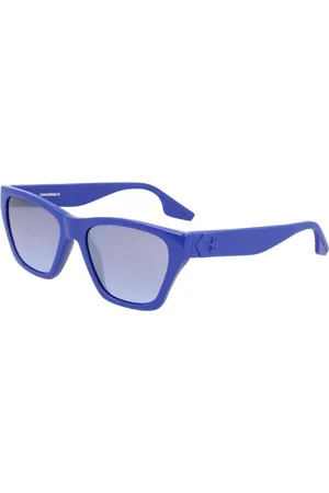 Converse Akcesoria, Kobieta, Niebieski, ONE SIZE, Niebieskie Wstrzyknięte Okulary Przeciwsłoneczne Kategoria 3 Soczewka