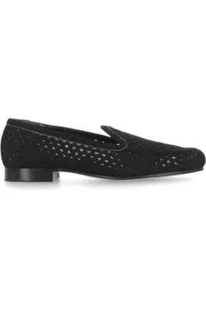 Fabiana Filippi Buty, Kobieta, Czarny, 40 EU, Perforowane czarne loafersy z skóry