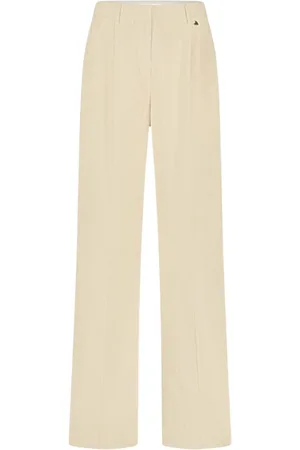 Fabienne Chapot Spodnie, Kobieta, Beżowy, M, Nura Pleated Trousers