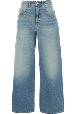 Icon Denim Jeansy, Kobieta, Niebieski, W29, Denim, Poppy Jeansy z Logo Patch