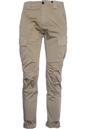 C.P. Company Spodnie, Mężczyzna, Beżowy, S, Bawełna, Vintage Khaki Cargo Spodnie