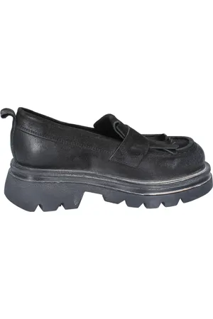 Moma Buty, Kobieta, Czarny, 36 EU, Zamsz, Vintage Mokasynyy zamszowe dla kobiet