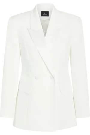 Bruuns Bazaar Kurtki, Kobieta, Biały, S, Elegancki Biały Blazer