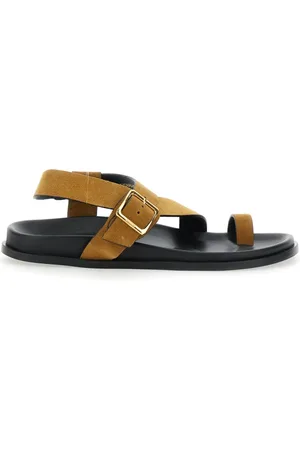 ALOHAS Buty, Kobieta, brązowy, 40 EU, Zamsz, Brązowe Sandały Siren z Metalową Sprzączką