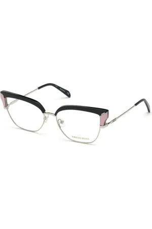 Emilio Pucci Akcesoria, Kobieta, Czarny, ONE SIZE, Eleganckie Okulary z Metalową Ramą