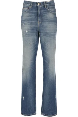 Golden Goose Jeansy, Kobieta, Niebieski, W27, Niebieskie Jeansyy z Logo Gwiazdy