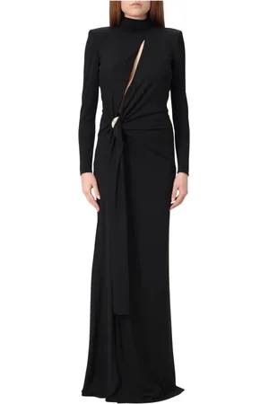 Elisabetta Franchi Sukienki, Kobieta, Czarny, S, Elegancka Sukienka Damska Abito Donna