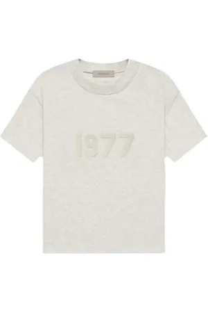 FEAR OF GOD Koszulki, Mężczyzna, Biały, M, Oatmeal Essentials T-shirt 1977