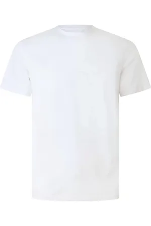 Peuterey Koszulki, Mężczyzna, Biały, M, Luźny Bawełniany T-shirt w Białym