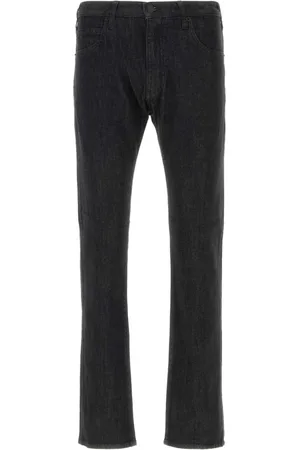 Emporio Armani Jeansy, Mężczyzna, Czarny, W30, Denim, Czarne Jeansyy z Rozciągliwym Denimem