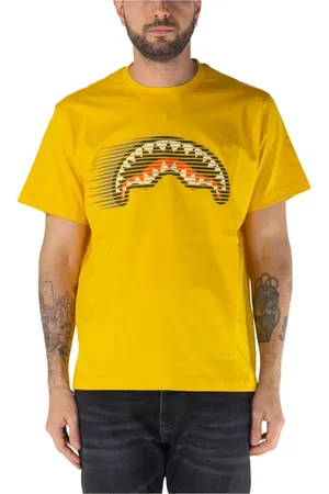 Sprayground Koszulki, Mężczyzna, Żółty, M, Najszybszy Rekin T-shirt