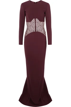 Elisabetta Franchi Sukienki, Kobieta, Czerwony, M, Elegancka Sukienka Carpet Rouge Noir