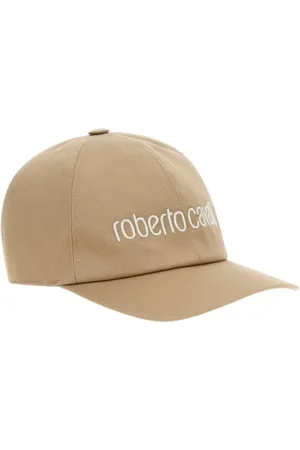 Roberto Cavalli Akcesoria, Kobieta, brązowy, ONE SIZE, Logo Baseball Cap Twill Fabric