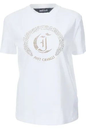 Roberto Cavalli Koszulki, Kobieta, Biały, XS, Koszulki i Polosy