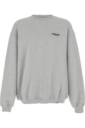 Represent Bluzy, Mężczyzna, Szary, S, Bawełna, Szara Bluza z Logo Bawełna Mężczyzna